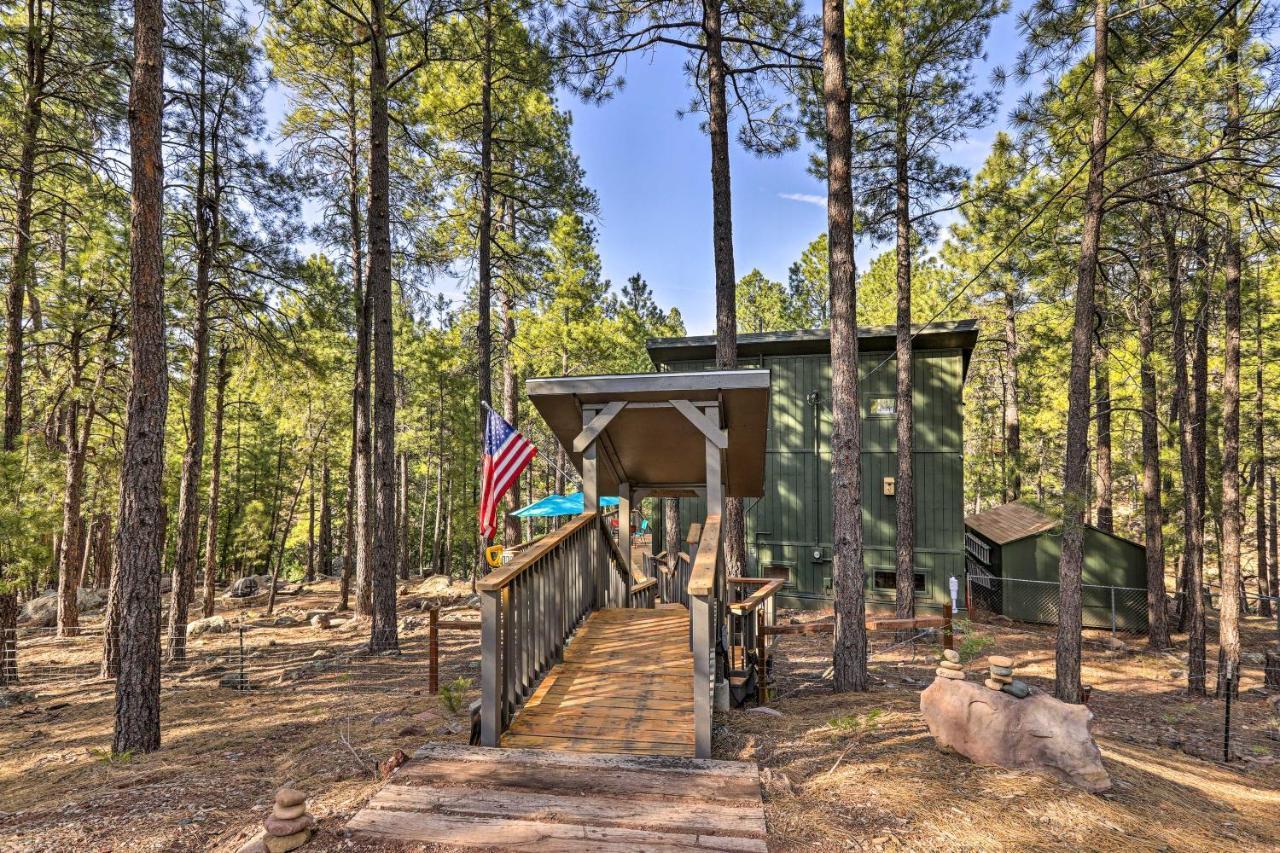 Woodsy Flagstaff Hideaway With Deck And Sunroom! Mountainaire Buitenkant foto